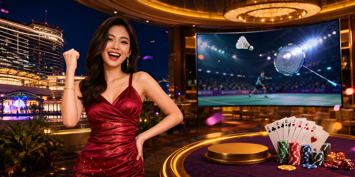 Antara muka permainan kad langsung 82000 di Genting Highlands dengan paparan Bahasa Melayu